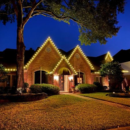 Professional full service christmas light installation in katy texas