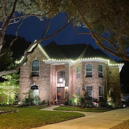 Professional full service christmas light installation in katy texas