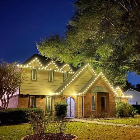 Professional full service christmas light installation in katy texas