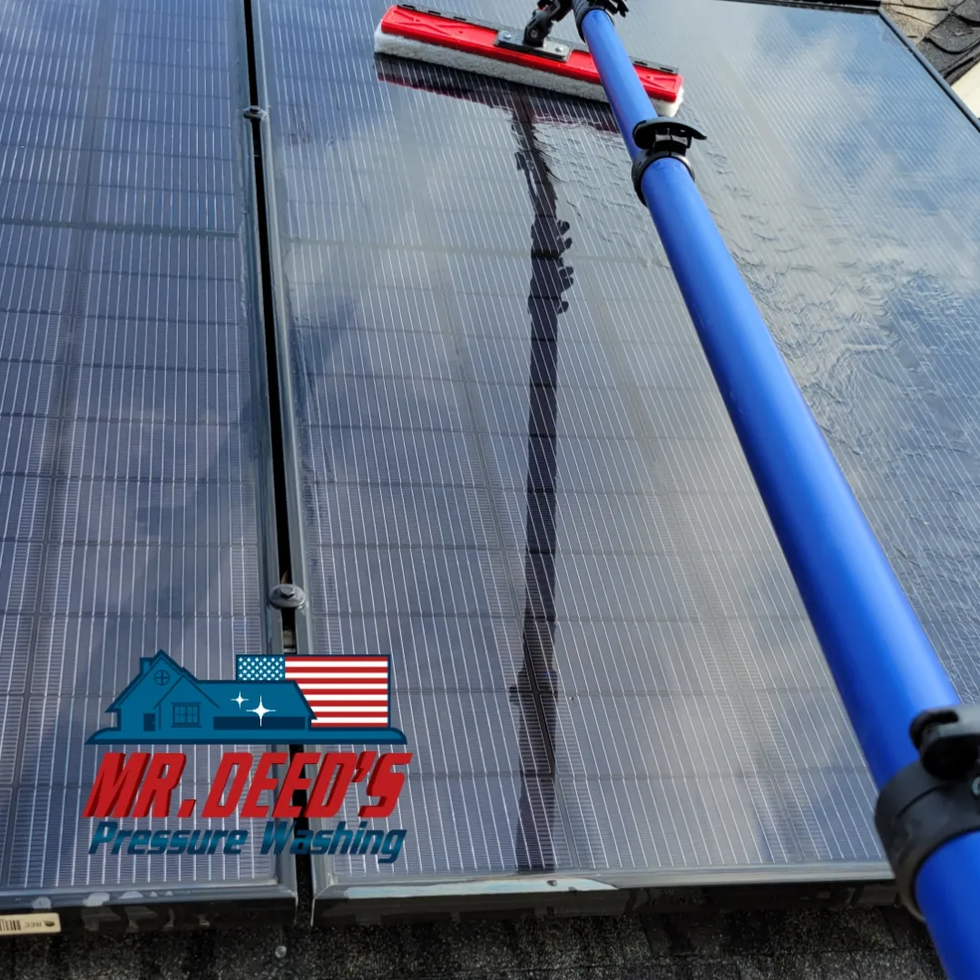 Solar panel cleaning done in Katy, TX