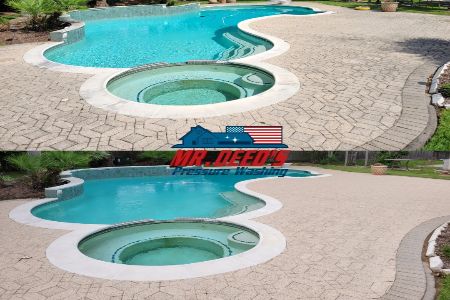 Pool deck cleaning